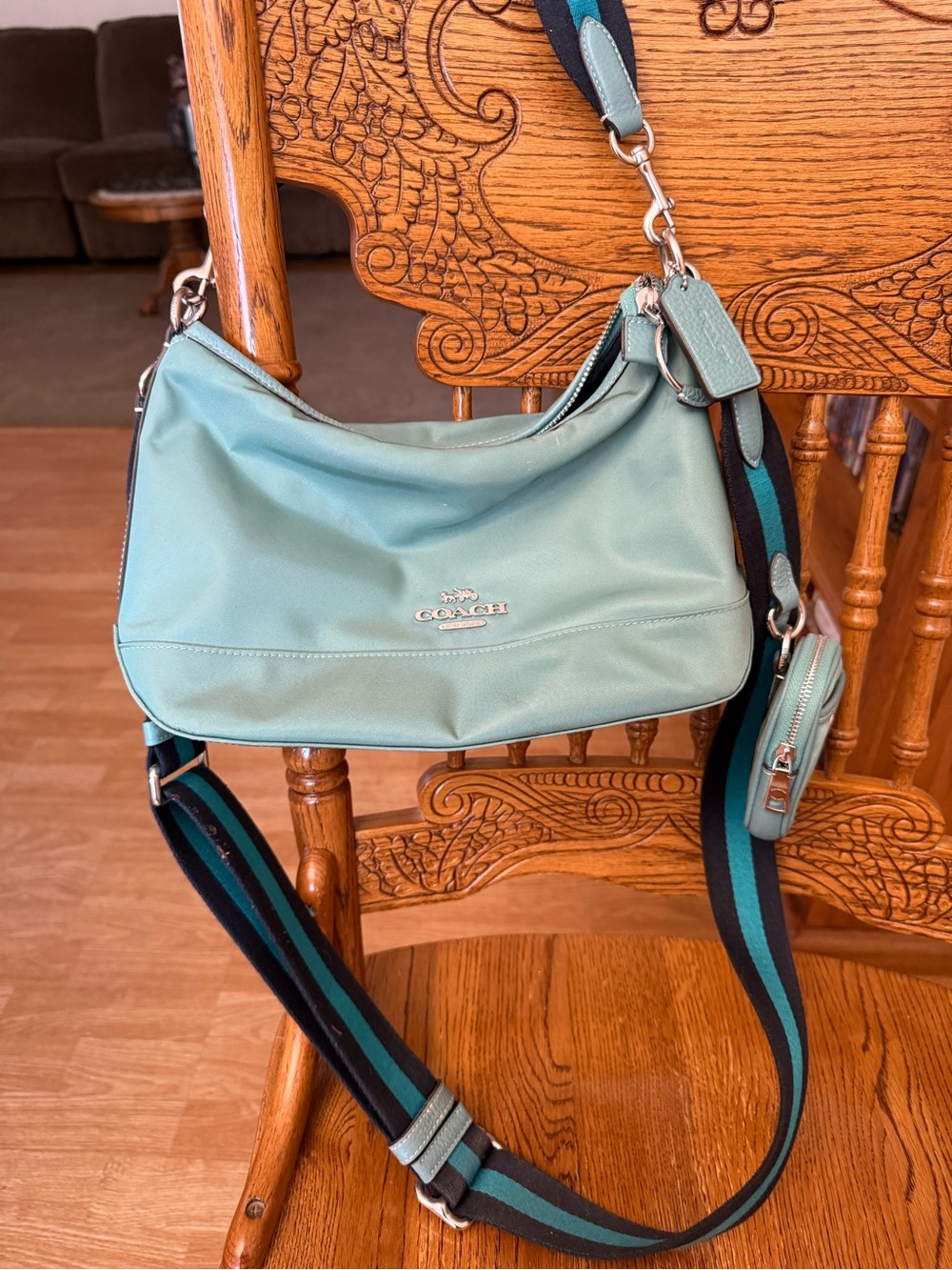 Coach Shoulder Bag with Detachable Strap